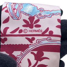 Load image into Gallery viewer, HERMES Twilly Stirrup Remix Etriers Remix Rose・Pearl/Bordeaux/Gris・Perle Silk100%