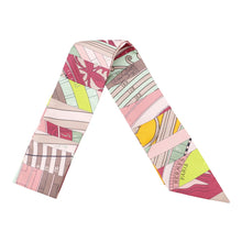 Load image into Gallery viewer, HERMES Twilly New Astrology Pink/Framboise/Pistachio Silk100%
