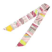 Load image into Gallery viewer, HERMES Twilly New Astrology Pink/Framboise/Pistachio Silk100%