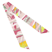 Load image into Gallery viewer, HERMES Twilly New Astrology Pink/Framboise/Pistachio Silk100%