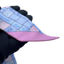 将图像加载到图库查看器中,HERMES Twilly Bolduc Check Blue Pearl / Rose Pearl / Aqua Silk100%