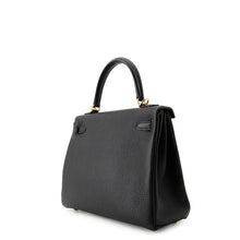 Load image into Gallery viewer, HERMES Kelly Retourne Black Togo Leather Size 25