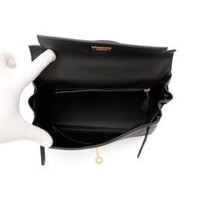 Load image into Gallery viewer, HERMES Kelly Retourne Black Togo Leather Size 25