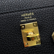 Load image into Gallery viewer, HERMES Kelly Retourne Black Togo Leather Size 25