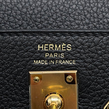 Load image into Gallery viewer, HERMES Kelly Retourne Black Togo Leather Size 25