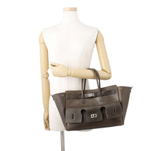 将图像加载到图库查看器中,BALENCIAGA Bel Air Carryall Bag Gray835689 Leather Size Small
