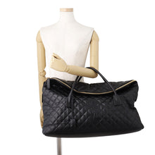 Load image into Gallery viewer, SAINT LAURENT PARIS ES Giant Travel Bag Quilted Black736009AABK91000 Leather