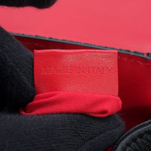 将图像加载到图库查看器中,Christian Louboutin Explorer Funk Studded Backpack Black/Red3215038 Calf Leather Size Small