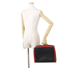 将图像加载到图库查看器中,Christian Louboutin LOUBITOWN Briefcase Black/Red3225103 Leather Rubber