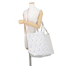 将图像加载到图库查看器中,Christian Louboutin CABALOU Tote Bag White/Red1235143 Calf Leather