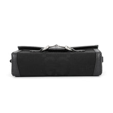 将图像加载到图库查看器中,GUCCI Horsebit Jumbo GG Shoulder Bag Black699296 GG Canvas