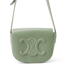 将图像加载到图库查看器中,CELINE Folco Cuir Triomphe Shoulder Bag Laurel198263DU3.31LA Smooth Calf Leather
