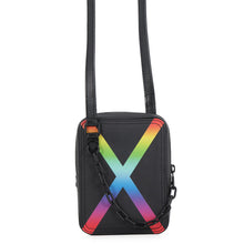 Load image into Gallery viewer, LOUIS VUITTON Danube Messenger Noir/Righe RainbowM30332 Taiga Leather