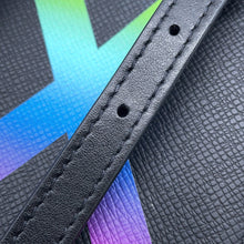 Load image into Gallery viewer, LOUIS VUITTON Danube Messenger Noir/Righe RainbowM30332 Taiga Leather