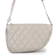 Load image into Gallery viewer, BURBERRY Shield Messenger Bag Light Gray80874731 Leather Size Medium