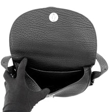 Load image into Gallery viewer, BURBERRY Chess Satchel Shoulder Bag Black80755111 Leather