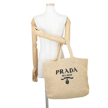 Load image into Gallery viewer, PRADA Crochet Tote Bag Natural1BG392_2C2T_F0018_V_OOL Raffia