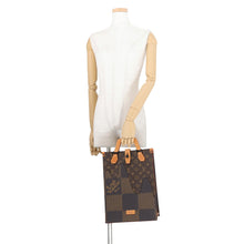 Load image into Gallery viewer, LOUIS VUITTON Mini Tote Bag NIGO Collaboration Virgil Abloh NoirN40355 Damier Ebene Canvas Giant Monogram