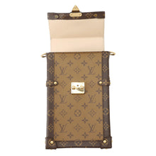 Load image into Gallery viewer, LOUIS VUITTON Pochette Trunk Vertical BrownM67873 Monogram Reverse Canvas