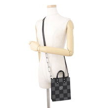 Load image into Gallery viewer, LOUIS VUITTON Sac Plat NoirN60479 Damier checkerboard Size XS