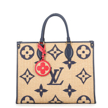 将图像加载到图库查看器中,LOUIS VUITTON Onthego BlueM57723 Monogram・Raffia Size MM