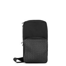 Load image into Gallery viewer, Bottega Veneta INTRECCIATO Crossbody Bag Black520117 Leather Canvas