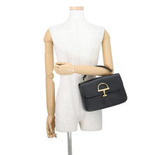 将图像加载到图库查看器中,GUCCI Siena Medium Top Handle Black855535 Leather