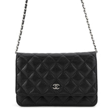 Load image into Gallery viewer, CHANEL Matelasse Classic Chain Wallet BlackAP0250 Caviar Leather