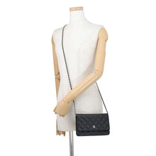 Load image into Gallery viewer, CHANEL Matelasse Classic Chain Wallet BlackAP0250 Caviar Leather