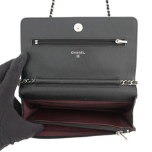 Load image into Gallery viewer, CHANEL Matelasse Classic Chain Wallet BlackAP0250 Caviar Leather