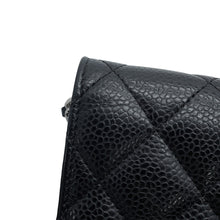 Load image into Gallery viewer, CHANEL Matelasse Classic Chain Wallet BlackAP0250 Caviar Leather