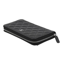 将图像加载到图库查看器中,CHANEL Matelasse Round Zip Long Wallet BlackAP0242 Caviar Leather