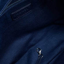 将图像加载到图库查看器中,CHANEL CC Logo 2wayTote Bag NavyA92240 Denim Leather