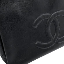将图像加载到图库查看器中,CHANEL CC Logo Tote Bag BlackA46566 Caviar Leather