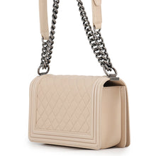 Load image into Gallery viewer, CHANEL Boy Chanel ChainShoulder BeigeA67086 Lambskin Size 25