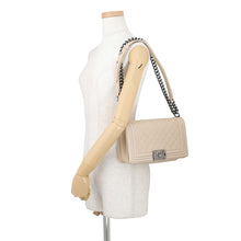 Load image into Gallery viewer, CHANEL Boy Chanel ChainShoulder BeigeA67086 Lambskin Size 25