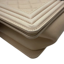 Load image into Gallery viewer, CHANEL Boy Chanel ChainShoulder BeigeA67086 Lambskin Size 25