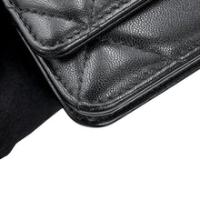 将图像加载到图库查看器中,CHANEL CHANEL19 Chain wallet BlackAS3267 Shiny Lambskin