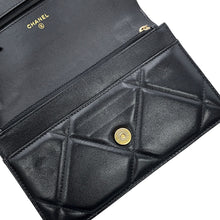 将图像加载到图库查看器中,CHANEL CHANEL19 Chain wallet BlackAS3267 Shiny Lambskin