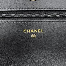 将图像加载到图库查看器中,CHANEL CHANEL19 Chain wallet BlackAS3267 Shiny Lambskin