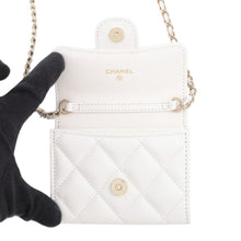 Load image into Gallery viewer, CHANEL Matelasse Chain wallet WhiteAP0238-B10583-10601 Caviar Leather