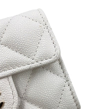 Load image into Gallery viewer, CHANEL Matelasse Chain wallet WhiteAP0238-B10583-10601 Caviar Leather