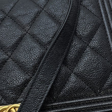 Load image into Gallery viewer, CHANEL Boy Chanel Chain Wallet BlackAP1117 Caviar Leather