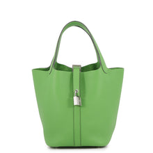 Load image into Gallery viewer, HERMES Picotin Lock Vert Yucca Taurillon Clemence Size PM