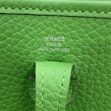 将图像加载到图库查看器中,HERMES Evelyne Long Amazon Vert Yucca Taurillon Clemence Size TPM