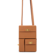 Load image into Gallery viewer, HERMES Kelly Multi-Pocket To-Go Pouch Gold Epsom