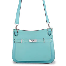 将图像加载到图库查看器中,HERMES Jypsiere Blue Atoll Taurillon Clemence Swift Leather Size 28