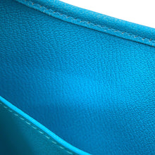 Load image into Gallery viewer, HERMES Trim Turquoise Chevre Leather Size 24