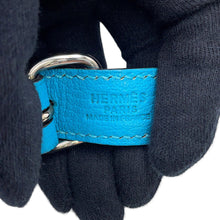 Load image into Gallery viewer, HERMES Trim Turquoise Chevre Leather Size 24