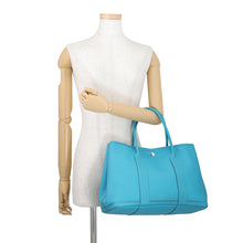 Load image into Gallery viewer, HERMES Garden Party Turquoise Negonda Leather Size PM